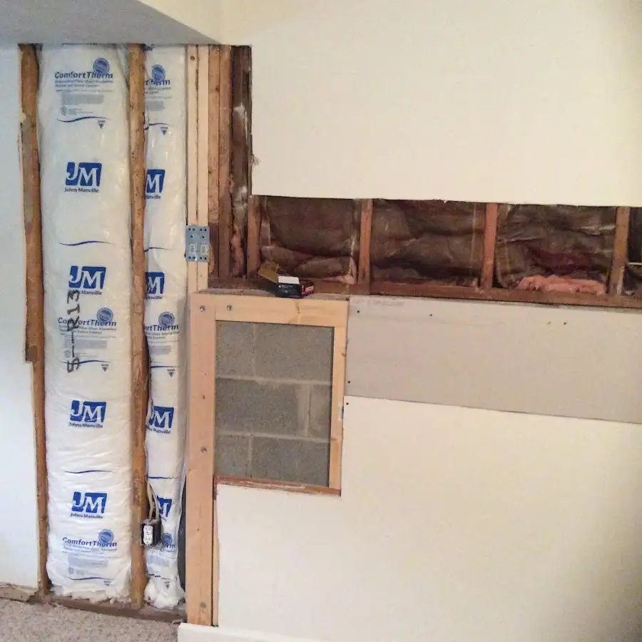 Wall insulation replacement during Odor Removal & Deodorization in Plano